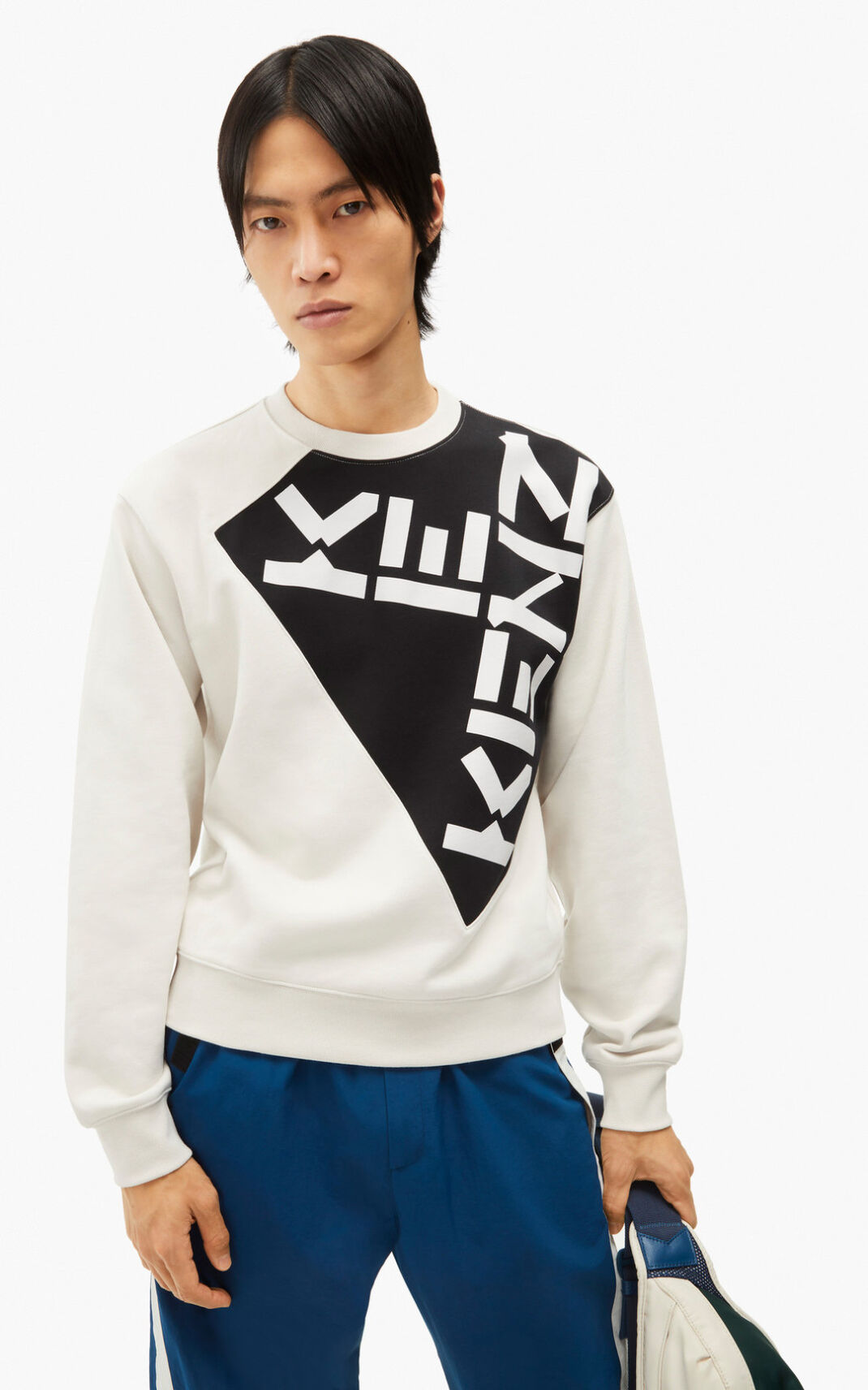 Kenzo Sport Sweatshirt Erkek Gri | 5849-KFQJA